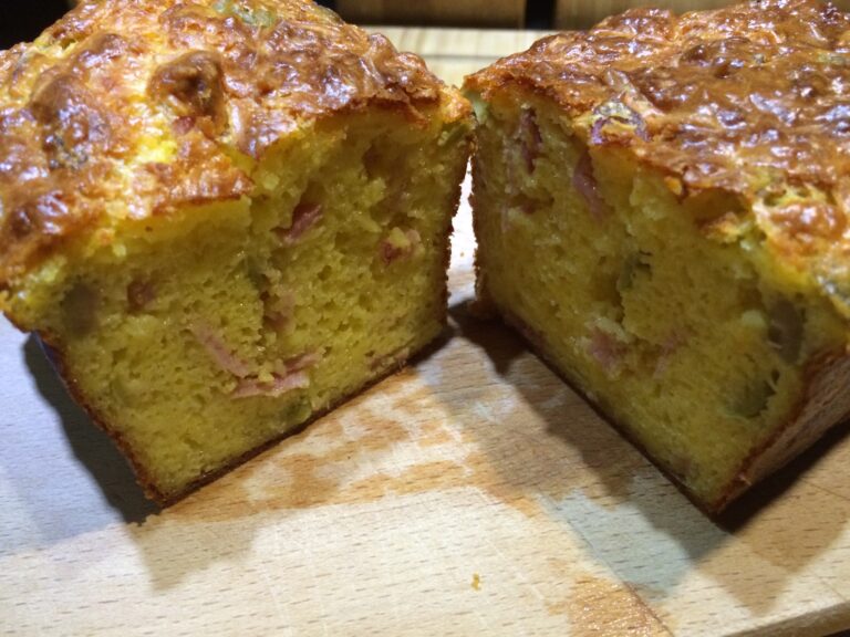 Cake jambon olives