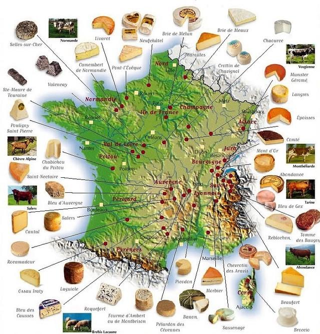 carte des fromages