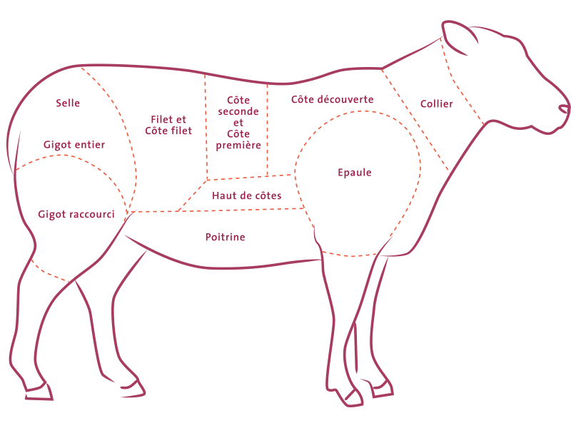 morceaux de d’agneau