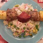 Brochette de sol y laisse de dinde aux ananas